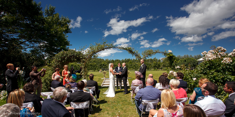 Wedding ceremony photograph taken at the Landing